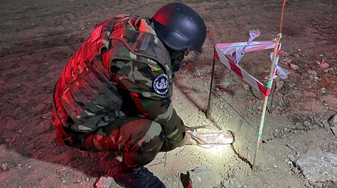 Bakıda top mərmisi tapılıb - FOTO 