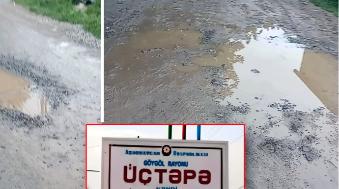 Üçtəpənin YOL PROBLEMİ: "Uşaqlar ayaqlarına sellofan geyinirlər" - FOTO - VİDEO