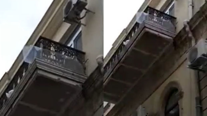 Vətəndaşların DİQQƏTİNƏ:  Sahil metrosunun yaxınlığından keçərkən ehtiyatlı olun - VİDEO