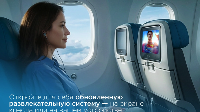На борту самолетов AZAL обновлена система мультимедийных развлечений 