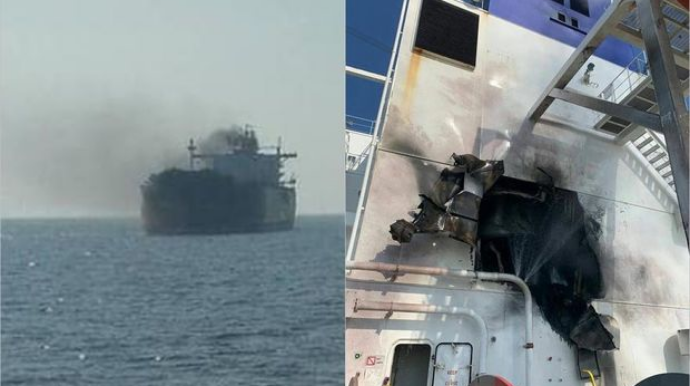 Ukrayna Baş Qərargah rəisi:  “Rusiya gəmisi Rumıniyaya məxsus gəmini vurdu” - FOTO 