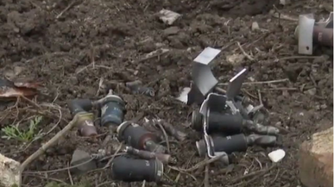 “İskəndər” raketinin düşdüyü yerdən - Video 