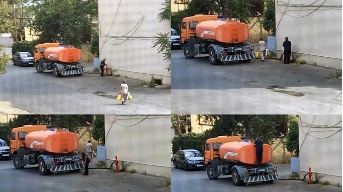 Жажда наживы: в Баку продают воду из пожарных гидрантов - ВИДЕО