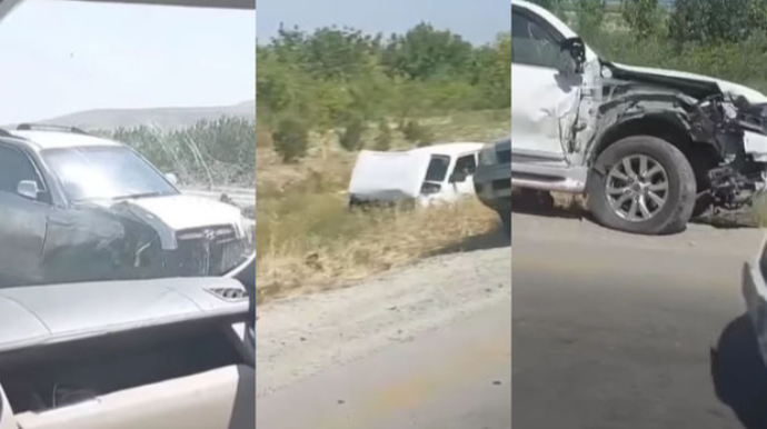 Bakı-Quba yolunda ağır qəza: Maşınlardan biri dərəyə aşdı - VİDEO 