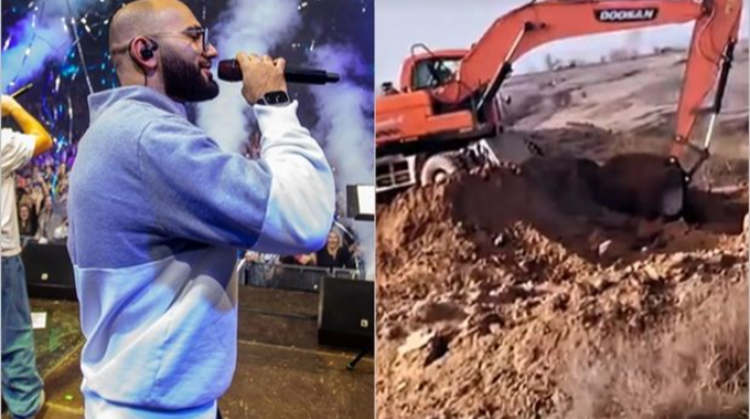 Azərbaycana gələn reperin Şəmkirdəki ferması sökülür  - VİDEO - FOTO