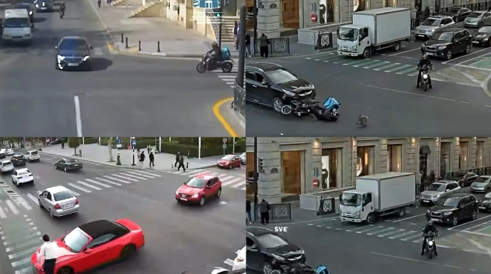 Moped və motosiklet qəzalarının real görüntüləri yayıldı - 4 nəfər ölüb, 16 nəfər yaralanıb - VİDEO   