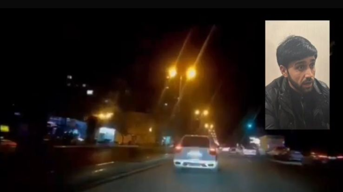 Yasamalda "Porsche" ilə avtoxuliqanlıq edən sürücü həbs edildi - 90-OK-400 - VİDEO