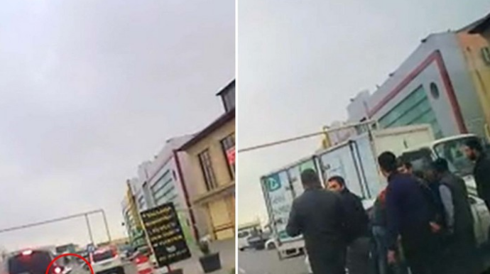 В Баку произошла цепная авария, столкнулись три автомобиля  - ВИДЕО