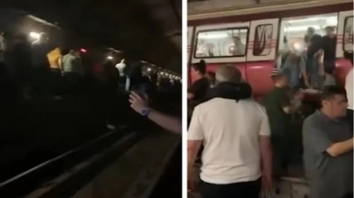 İstanbulda metro qatarı relsdən çıxdı - VİDEO 