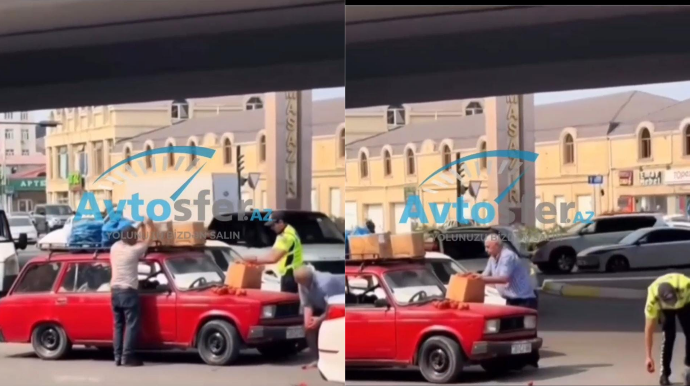 Yol polisinin bu görüntüləri sosial mediada rəğbətlə qarşılandı - VİDEO 