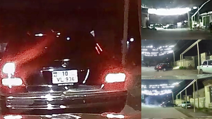 Xocəsəndə “drift şou”:  “Mercedes” az qala qaz xəttinə çırpılırdı   - VİDEO