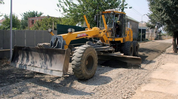 Cəlilabad şəhərinin 10 küçəsində asfaltlanma işləri aparılır - FOTO