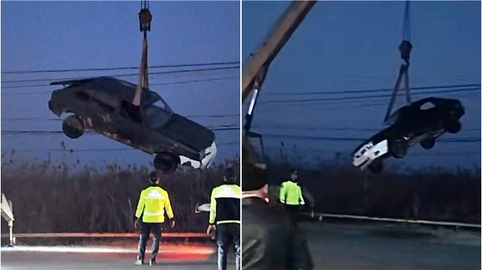 Beyləqanda maşın yoldan çıxıb kolluğa düşdü   - VİDEO