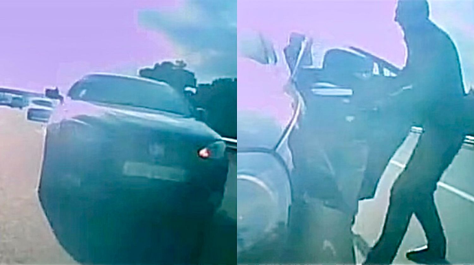 В Баку водитель спас потерявшую сознание за рулем женщину - ВИДЕО 