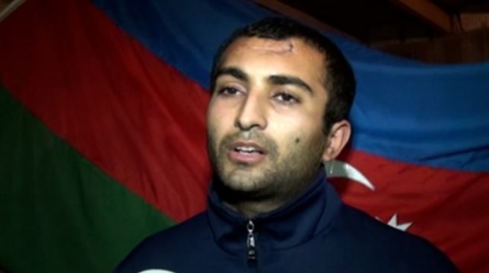 Qarabağ qazisini yüzlərlə lənkəranlı coşquyla qarşıladı  - VİDEO