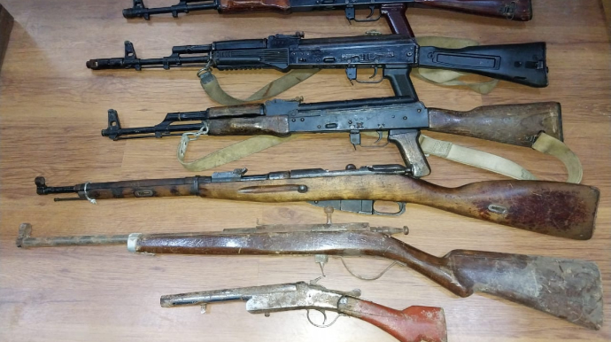 Tərtərdə silahlar aşkarlandı 