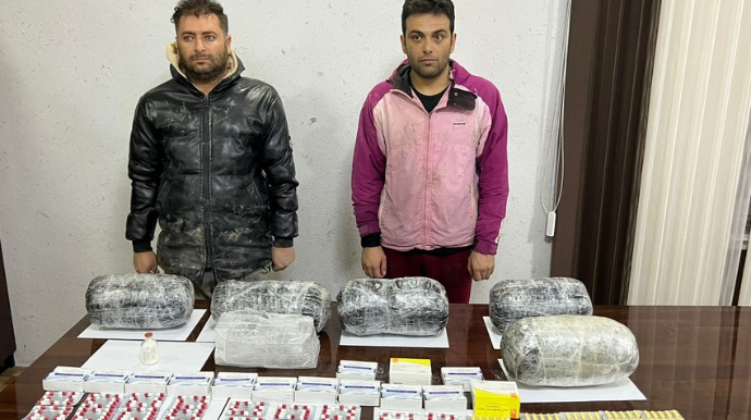 Azərbaycana narkotik gətirən iranlılar belə saxlanıldı - ƏMƏLİYYAT GÖRÜNTÜLƏRİ 