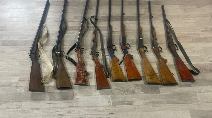 Polis ötən gün Azərbaycanda 20 silah aşkarladı 