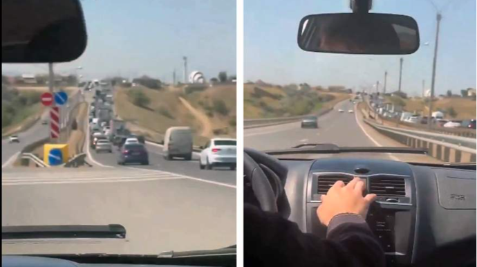 Qayda pozan sürücü görüntüləri sosial şəbəkələrdə yaydı – Narazlıq yarandı - VİDEO 