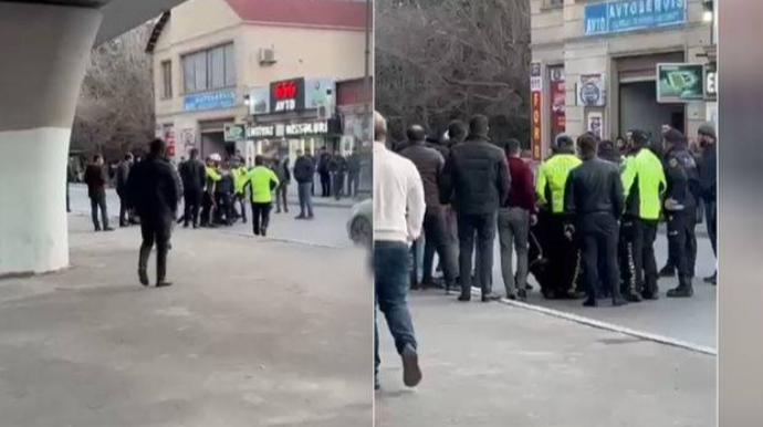 Bakıda narkoman sürücü tıxacda 15 maşını əzdi - Qaçanda yol polisi yaxaladı - ANBAAN VİDEO   