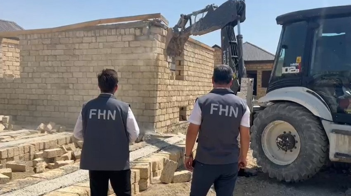 Abşeron və Şəmkirdə qanunsuz tikintilərin qarşısı alınıb - VİDEO