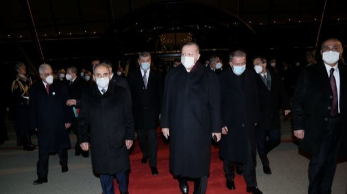 Rəcəb Tayyib Ərdoğanın Bakıya səfəri başa çatıb