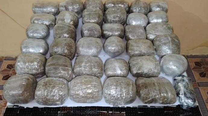 İrandan Azərbaycana 40 kq narkotik keçirilməsinin qarşısı alındı 