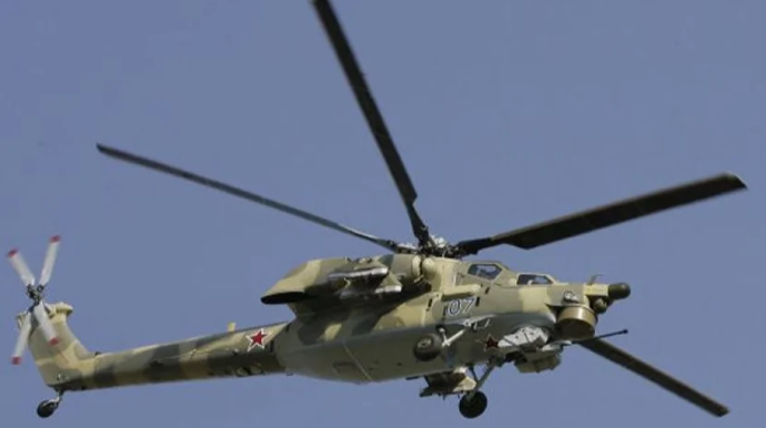Rusiyanın hərbi helikopteri VURULDU 
