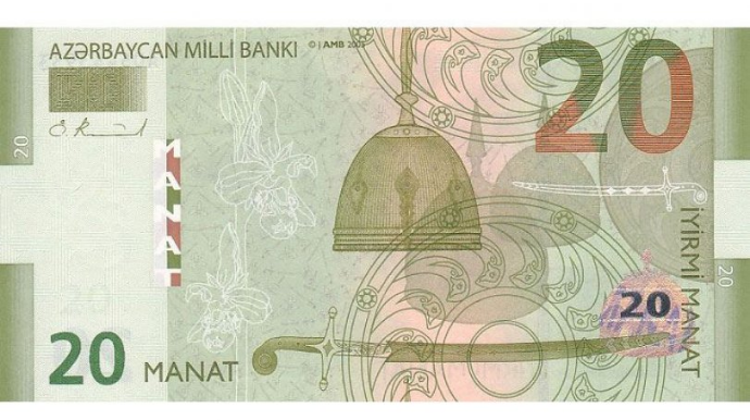 Tədavülə yeni dizaynlı 20 manatlıq əskinaslar buraxılacaq