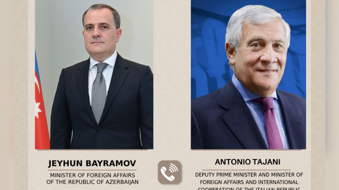 Ceyhun Bayramov Antonio Tayani ilə danışdı 