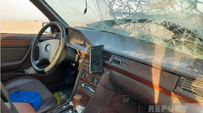 Kürdəmirdə iki avtomobil toqquşdu, yaralılar var - FOTO