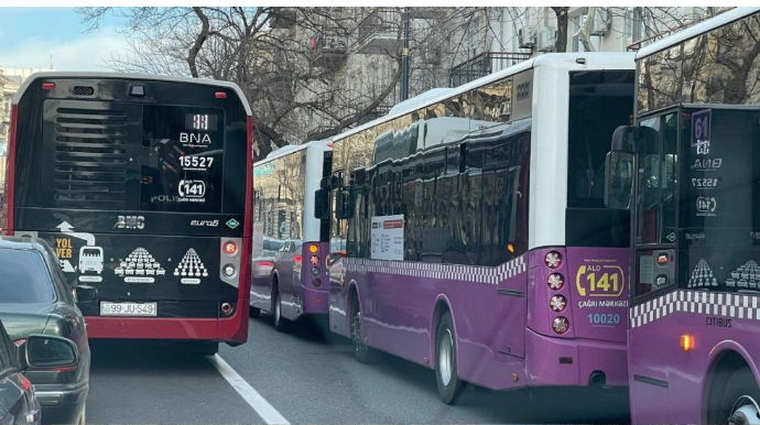 Sürücülər artıq avtobus zolağının tələbinə əməl etməyə başlayıblar - BNA 