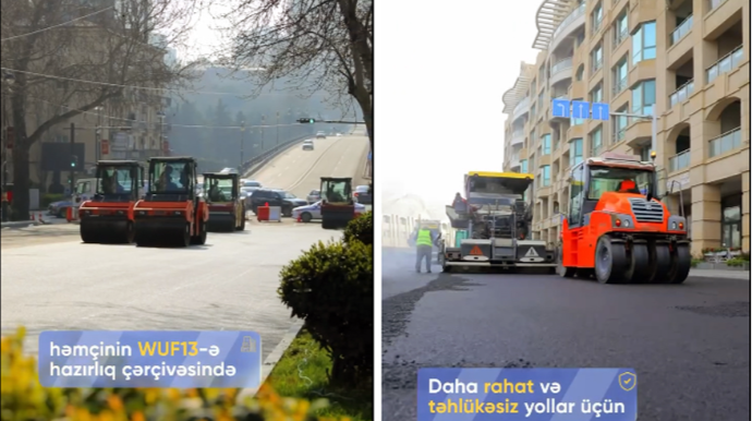 Rahatlıq və təhlükəsizlik prioritetdir - Paytaxt yolları yenilənir - VİDEO 