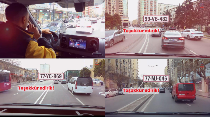 TƏBİB təcili yardıma yol verən sürücülərin yeni görüntülərini yaydı - VİDEO 