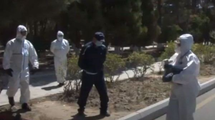 Oğuzda qaydaları pozan koronavirus xəstəsi saxlanılıb