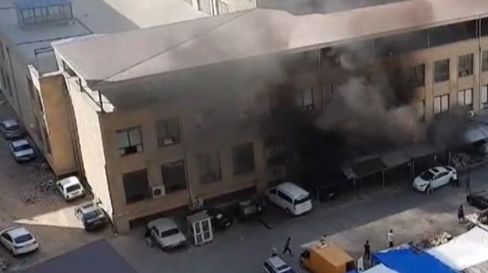 Xırdalan bazarındakı yanğın söndürüldü - YENİLƏNİB - VİDEO 