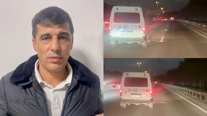 Bakıda yolkəsənlik edən sürücü DYP tərəfindən saxlanıldı; üzr istədi   - VİDEO