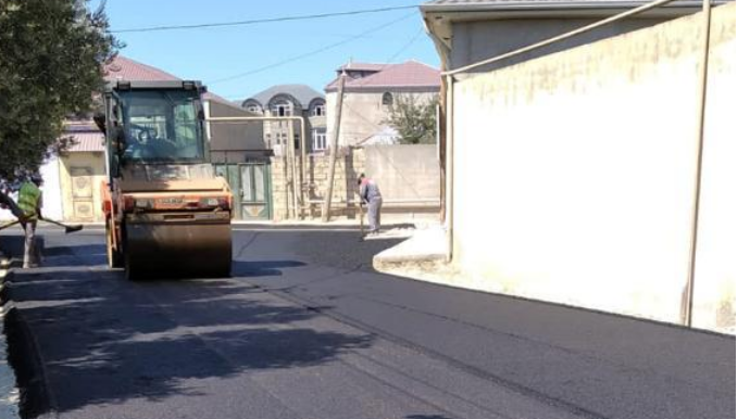 Suraxanıda növbəti küçə asfaltlandı  - FOTO