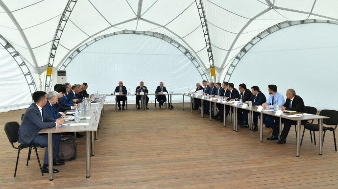 Laçında Nəqliyyat, rabitə və yüksək texnologiyalar üzrə İşçi Qrupun iclası keçirilib  - FOTO