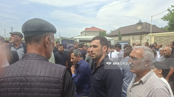 Azov dənizində gəmiyə dron hücumunda həlak olan Fuad Orucov dəfn edildi - FOTO 