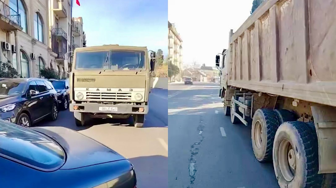 Yük maşınları ikinci zolağı zəbt edib yolu kəsir – Sürücülərdən ŞİKAYƏT - VİDEO