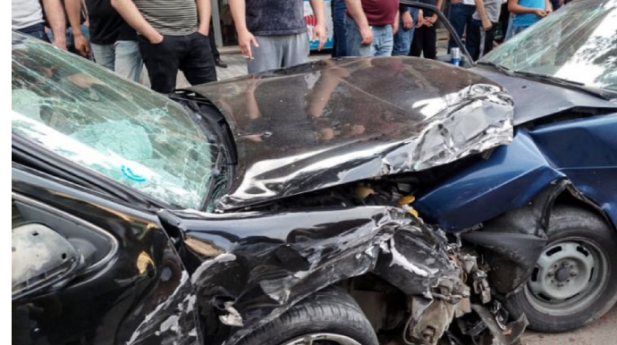 Gəncədə zəncirvari qəza oldu