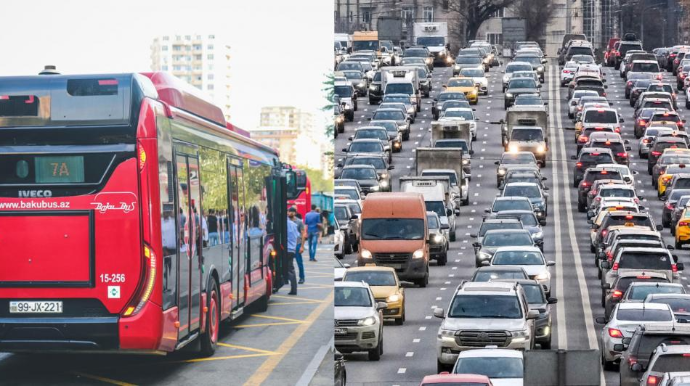 Yayda da bitməyən tıxac və avtobus problemi: səbəb nədir? 
