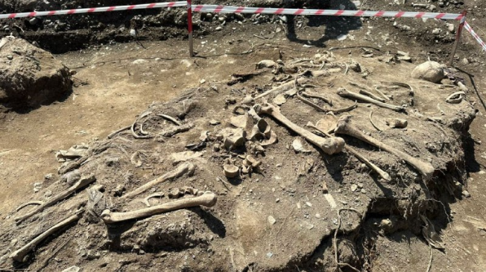 Ağdamda insan sümükləri aşkarlandı