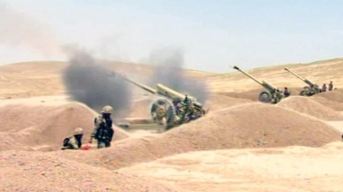 Azərbaycan Ordusunda artilleriya bölmələrinin döyüş atışlı təlimləri keçirilir - FOTO
