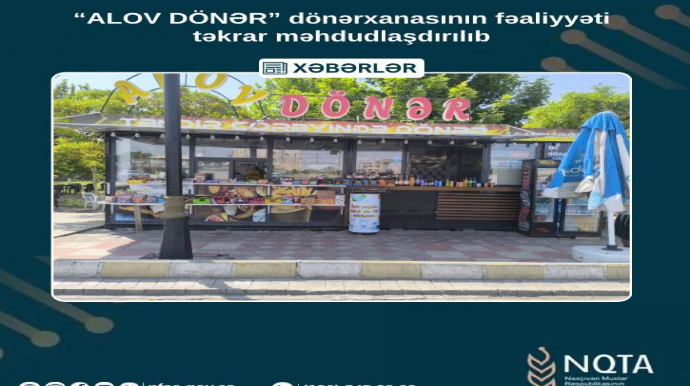 Daha bir dönərxananın fəaliyyəti dayandırılıb - FOTO