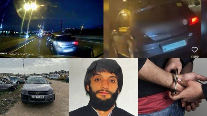 Xətai polisi maşının nömrəsini çıxaran "avtoş" sürücünü saxladı - Məhkəmə həbs etdi   - VİDEO