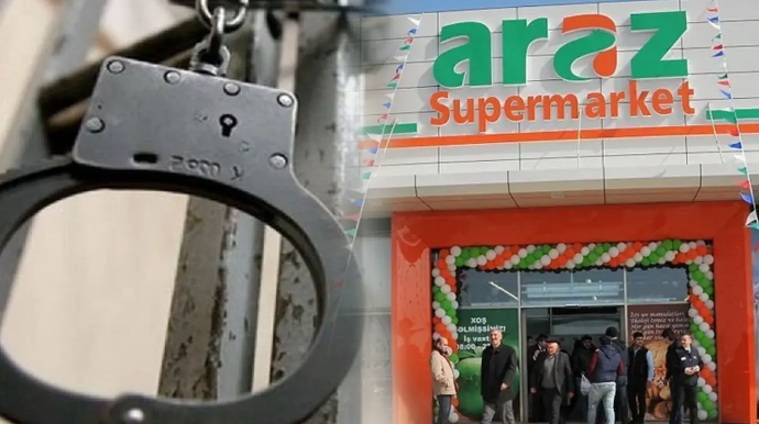 "Araz" marketin qarşısında insident - SAXLANILAN VAR 