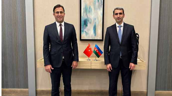 ADY sədri Türkiyə və Gürcüstanın dəmir yolu rəhbərləri ilə ikitərəfli görüşlər keçirib  - FOTO