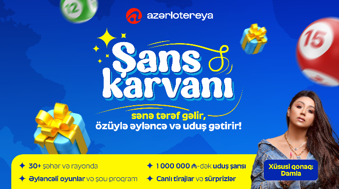 “Azərlotereya Şans Karvanı” ölkə boyu yola çıxır